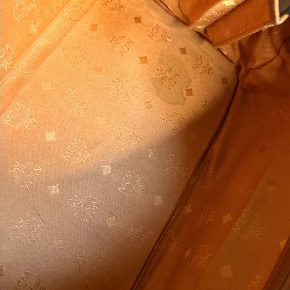 Vintage MCM Boston bag in Cognac. - Picture 13 of 16